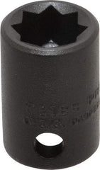 Proto - 3/8" Drive 3/8" Standard Impact Socket - 8 Points, 1" OAL - Apex Tool & Supply