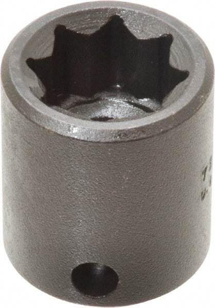 Proto - 3/8" Drive 1/2" Standard Impact Socket - 8 Points, 1-1/16" OAL - Apex Tool & Supply