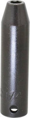Proto - 3/8" Drive 1/4" Deep Impact Socket - 6 Points, 2-3/4" OAL - Apex Tool & Supply