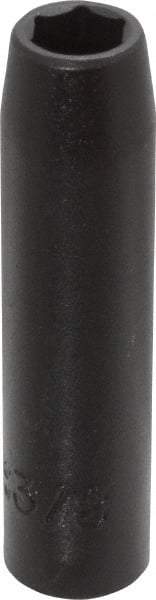 Proto - 3/8" Drive 3/8" Deep Impact Socket - 6 Points, 2-3/4" OAL - Apex Tool & Supply