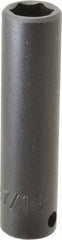 Proto - 3/8" Drive 7/16" Deep Impact Socket - 6 Points, 2-3/4" OAL - Apex Tool & Supply