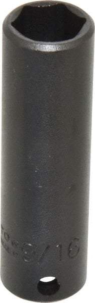 Proto - 3/8" Drive 9/16" Deep Impact Socket - 6 Points, 2-3/4" OAL - Apex Tool & Supply