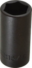 Proto - 3/8" Drive 15/16" Deep Impact Socket - 6 Points, 2-3/4" OAL - Apex Tool & Supply