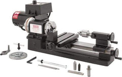 Sherline - 3-1/2" Swing, 8" Between Centers, 100/240 Volt, Single Phase Miniature Lathe - 1MT Taper, 1/2 hp, 70 to 2,800 RPM, 10mm Bore Diam, 260mm Deep x 203.2mm High x 584.2mm Long - Apex Tool & Supply