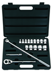 STANLEY® 1/2" Drive 17 Piece Fractional Socket Set – 12 Point - Apex Tool & Supply