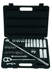 STANLEY® 1/2" Drive 26 Piece Fractional Socket Set – 6 & 12 Point - Apex Tool & Supply
