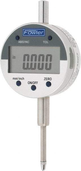 Fowler - 0 to 1" Range, 0.0005" Graduation, Electronic Drop Indicator - Inch & Metric System, Digital Display - Apex Tool & Supply