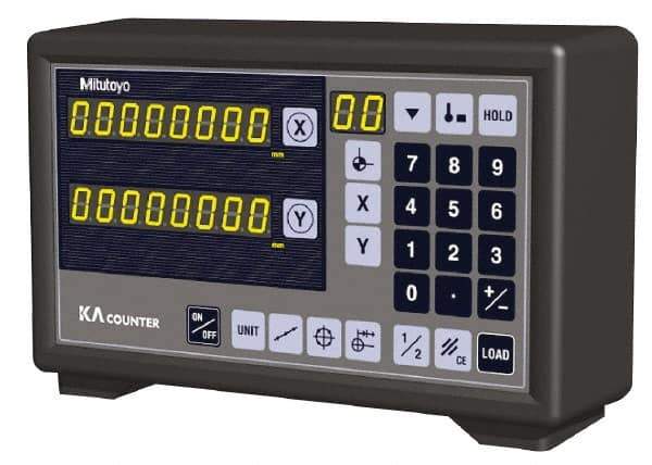 Mitutoyo - 3 Axes, Lathe & Milling Compatible DRO Counter - LED Display - Apex Tool & Supply