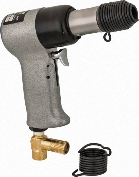 US Airtool - 3/32 & 5/32" Capacity, Air Riveting Hammer - 2-1/4" Long Stroke, 1/4" Inlet - Apex Tool & Supply