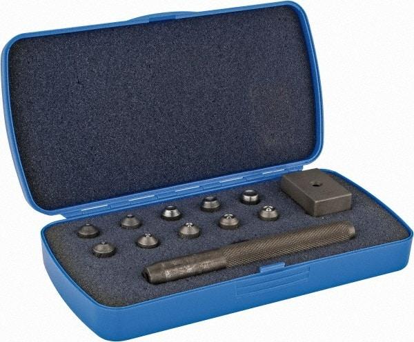 US Airtool - 1/16 to 3/16" Hand Flaring Kit - Adapto Kit for Semi-Tubular Rivets - Apex Tool & Supply