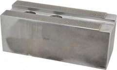 Atlas Workholding - 1.5mm x 60° Serrated Attachment, Square Soft Lathe Chuck Jaw - Steel, 1.69" Btw Mount Hole Ctrs, 6-1/2" Long x 2-1/2" Wide x 2-1/2" High, 0.866" Groove, M20mm Fastener - Apex Tool & Supply