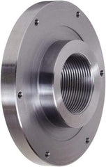 Pratt Burnerd America - Adapter Back Plate for 6" Diam Self Centering Lathe Chucks - 1-1/2 - 8 Mount, 1.81" Through Hole Diam, Steel - Apex Tool & Supply