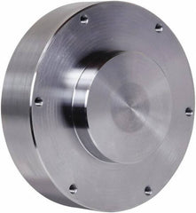 Pratt Burnerd America - Adapter Back Plate for 6" Diam Self Centering Lathe Chucks - Blank Mount, 1.81" Through Hole Diam, Steel - Apex Tool & Supply