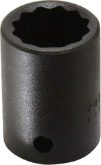 Proto - 1/2" Drive 3/4" Standard Impact Socket - 12 Points, 1-1/2" OAL - Apex Tool & Supply