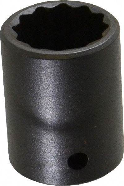 Proto - 1/2" Drive 7/8" Standard Impact Socket - 12 Points, 1-5/8" OAL - Apex Tool & Supply