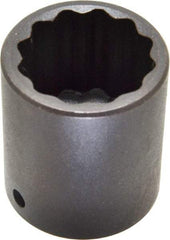 Proto - 1/2" Drive 1-1/4" Standard Impact Socket - 12 Points, 2" OAL - Apex Tool & Supply