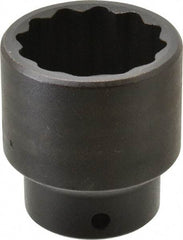 Proto - 1/2" Drive 1-1/2" Standard Impact Socket - 12 Points, 2-15/64" OAL - Apex Tool & Supply