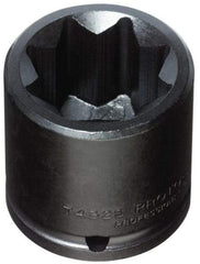 Proto - 1/2" Drive 1-1/16" Standard Impact Socket - 8 Points, 2" OAL - Apex Tool & Supply