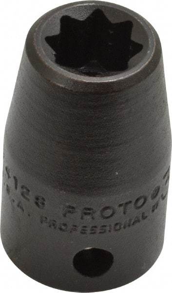 Proto - 1/2" Drive 3/8" Standard Impact Socket - 8 Points, 1-1/2" OAL - Apex Tool & Supply