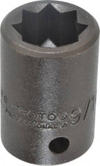 Proto - 1/2" Drive 9/16" Standard Impact Socket - 8 Points, 1-1/2" OAL - Apex Tool & Supply