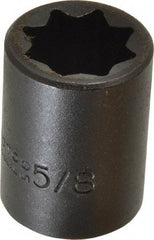 Proto - 1/2" Drive 5/8" Standard Impact Socket - 8 Points, 1-1/2" OAL - Apex Tool & Supply