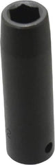 Proto - 1/2" Drive 1/2" Deep Impact Socket - 6 Points, 3-1/4" OAL - Apex Tool & Supply