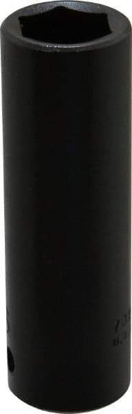Proto - 1/2" Drive 11/16" Deep Impact Socket - 6 Points, 3-1/4" OAL - Apex Tool & Supply