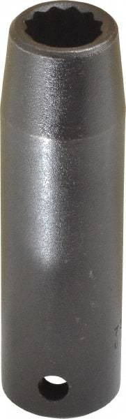 Proto - 1/2" Drive 1/2" Deep Impact Socket - 12 Points, 3-1/4" OAL - Apex Tool & Supply