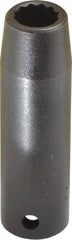 Proto - 1/2" Drive 1/2" Deep Impact Socket - 12 Points, 3-1/4" OAL - Apex Tool & Supply