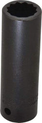 Proto - 1/2" Drive 11/16" Deep Impact Socket - 12 Points, 3-1/4" OAL - Apex Tool & Supply
