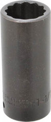 Proto - 1/2" Drive 1-1/16" Deep Impact Socket - 12 Points, 3-1/2" OAL - Apex Tool & Supply