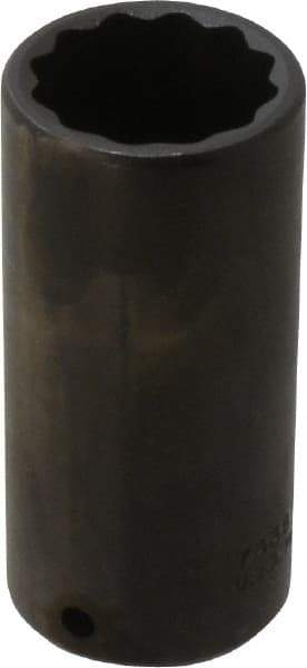 Proto - 1/2" Drive 1-3/16" Deep Impact Socket - 12 Points, 3-1/2" OAL - Apex Tool & Supply