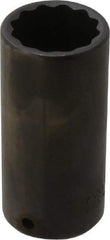 Proto - 1/2" Drive 1-3/16" Deep Impact Socket - 12 Points, 3-1/2" OAL - Apex Tool & Supply