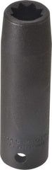Proto - 1/2" Drive 7/16" Deep Impact Socket - 8 Points, 3-1/4" OAL - Apex Tool & Supply