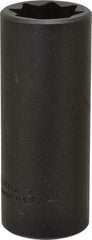 Proto - 1/2" Drive 3/4" Deep Impact Socket - 8 Points, 3-1/4" OAL - Apex Tool & Supply