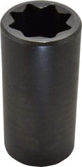 Proto - 1/2" Drive 1" Deep Impact Socket - 8 Points, 3-1/2" OAL - Apex Tool & Supply