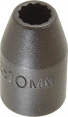 Proto - 1/2" Drive 10mm Standard Impact Socket - 12 Points, 1-1/2" OAL - Apex Tool & Supply
