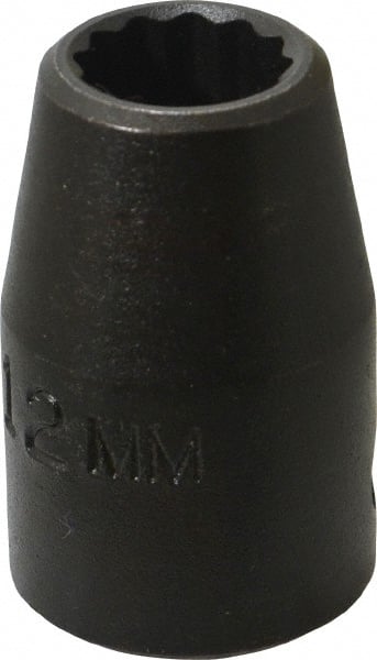 Proto - 1/2" Drive 12mm Standard Impact Socket - Apex Tool & Supply