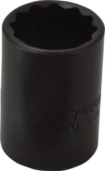 Proto - 1/2" Drive 20mm Standard Impact Socket - 12 Points, 1-1/2" OAL - Apex Tool & Supply
