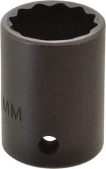 Proto - 1/2" Drive 21mm Standard Impact Socket - 12 Points, 1-1/2" OAL - Apex Tool & Supply