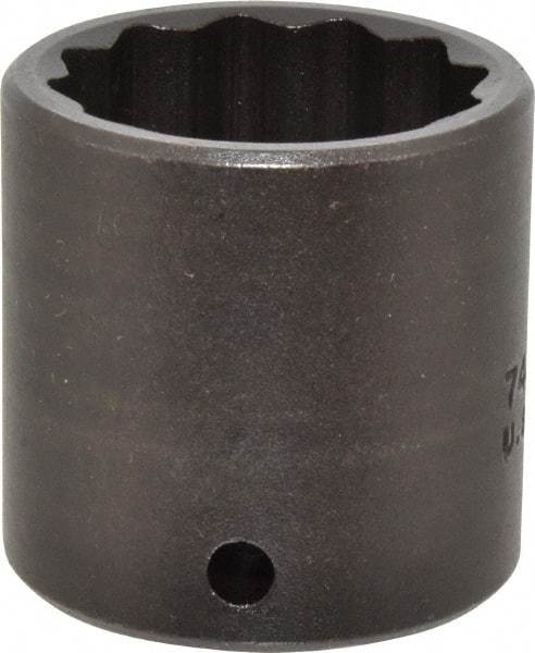 Proto - 1/2" Drive 32mm Standard Impact Socket - 12 Points, 2" OAL - Apex Tool & Supply