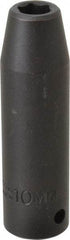 Proto - 1/2" Drive 10mm Deep Impact Socket - 6 Points, 3-1/4" OAL - Apex Tool & Supply