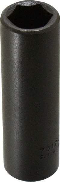 Proto - 1/2" Drive 17mm Deep Impact Socket - 6 Points, 3-1/4" OAL - Apex Tool & Supply