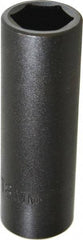 Proto - 1/2" Drive 18mm Deep Impact Socket - 6 Points, 3-1/4" OAL - Apex Tool & Supply