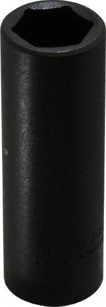 Proto - 1/2" Drive 19mm Deep Impact Socket - 6 Points, 3-1/4" OAL - Apex Tool & Supply