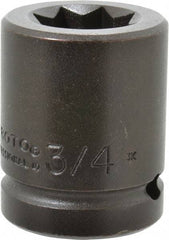 Proto - 3/4" Drive 3/4" Standard Impact Socket - 8 Points, 1-15/16" OAL - Apex Tool & Supply