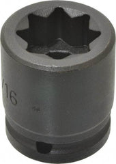 Proto - 3/4" Drive 15/16" Standard Impact Socket - 8 Points, 2-1/16" OAL - Apex Tool & Supply
