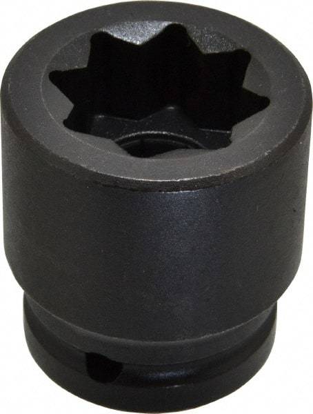 Proto - 3/4" Drive 1" Standard Impact Socket - 8 Points, 2-1/8" OAL - Apex Tool & Supply