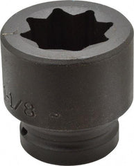 Proto - 3/4" Drive 1-1/8" Standard Impact Socket - 8 Points, 2-1/4" OAL - Apex Tool & Supply