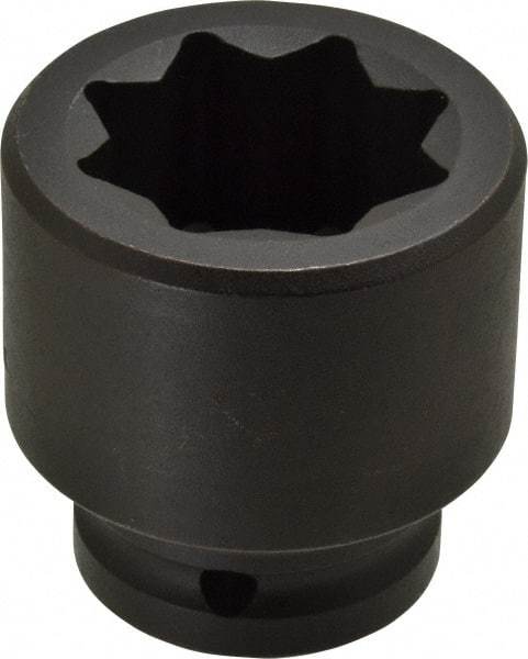 Proto - 3/4" Drive 1-1/4" Standard Impact Socket - 8 Points, 2-3/8" OAL - Apex Tool & Supply